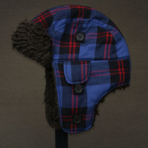 Hollister Men HCO Classic SOCAL Plaid Trapper Hat